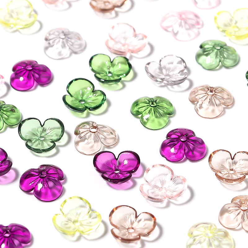 Resin Art Box - 20pcs/lot Transparent Resin Petal Beads Blossoms