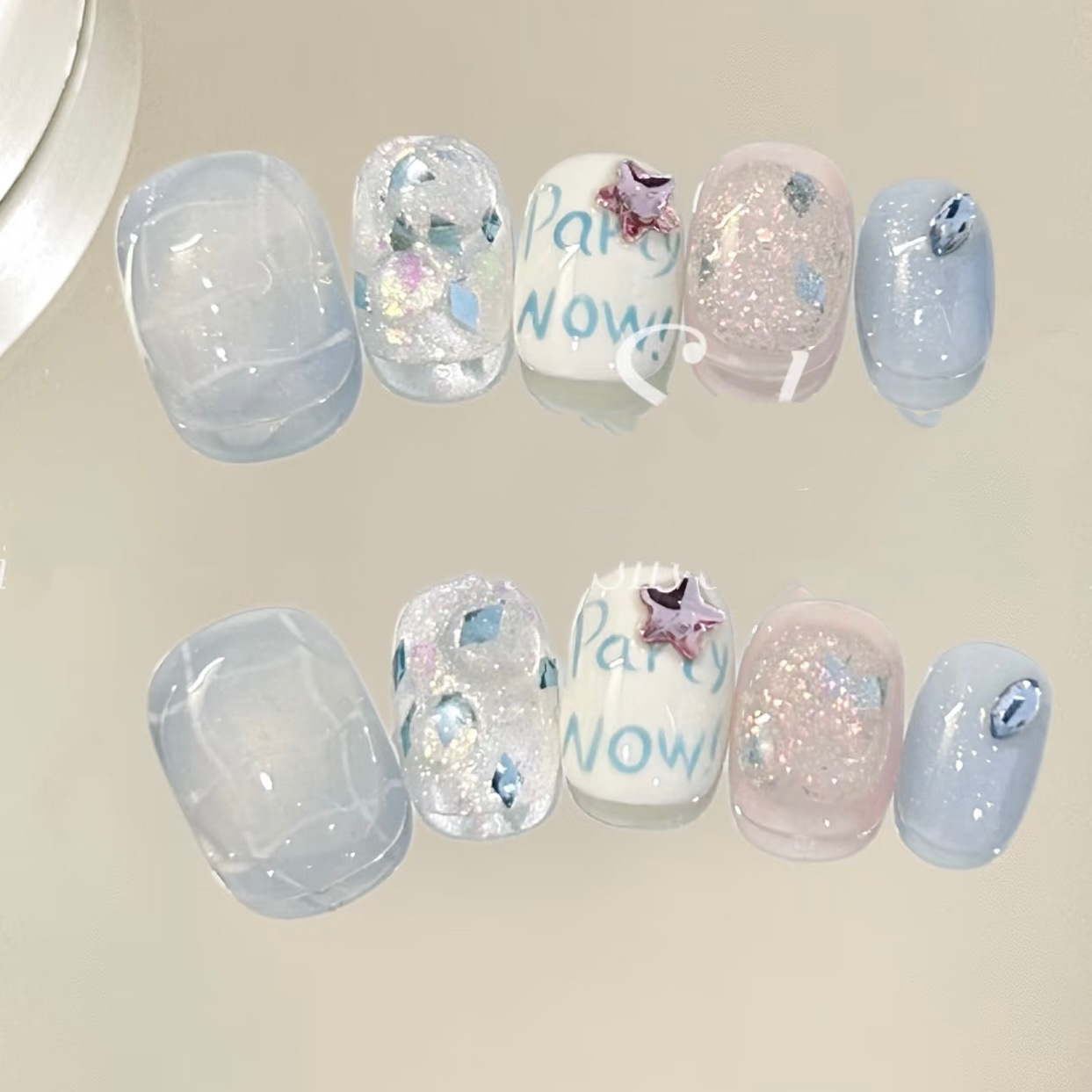 Resin Art Design - 10Pcs Cat's Eye Star Design Handmade