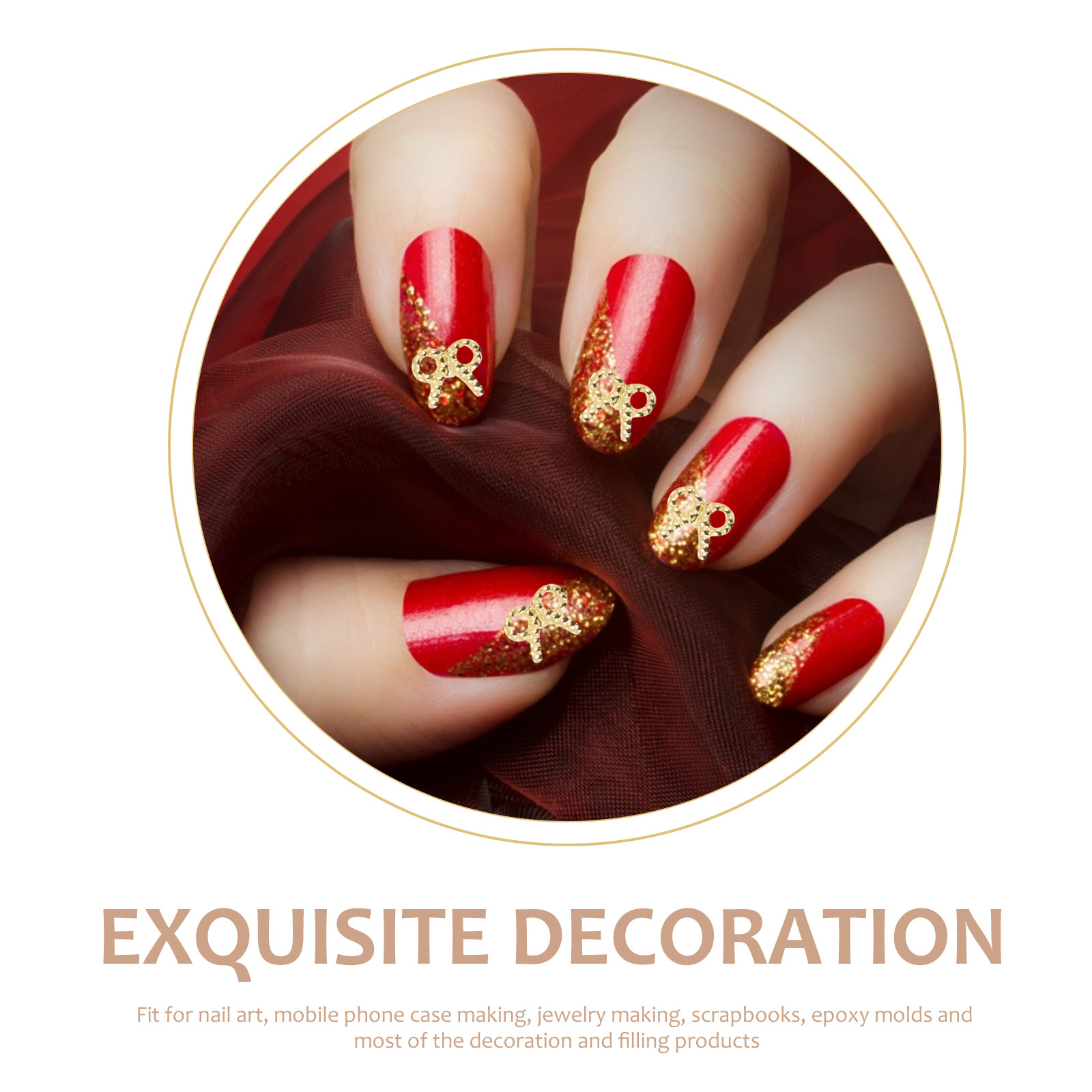 Resin Art Box - 3 Boxes Metal Alloy Stickers Decorative