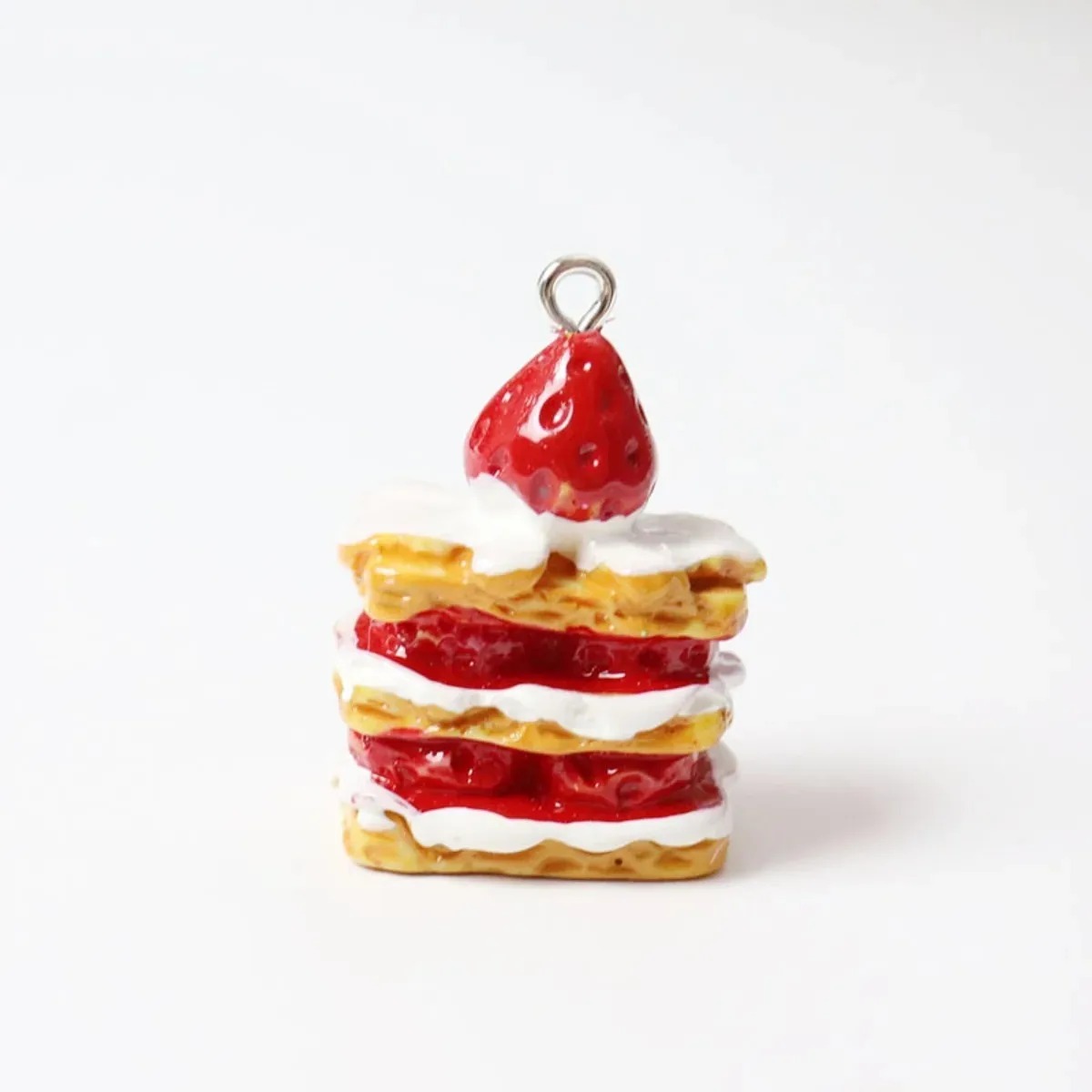 Resin Art Box - 10 Pieces Mini Simulated Strawberry Cake