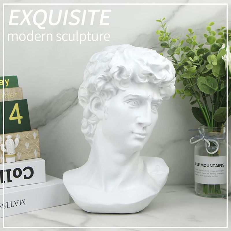 Resin Art Design - 5.9Inch High Greek Statue of David