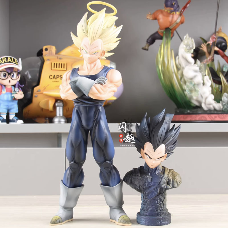 Resin Art Dragon Ball Z - YJ Majin Vegeta Figurine with Two