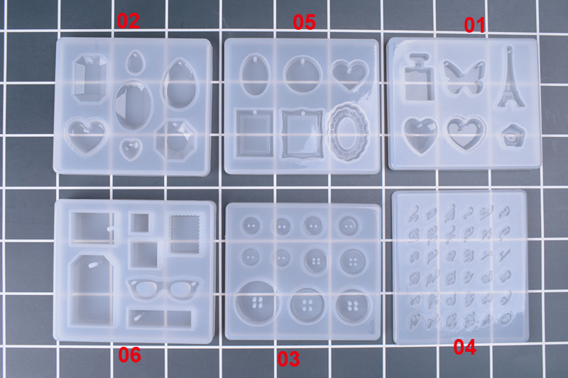 6 Designs Silicone Resin Mold  - Resin Art Jewellery ulasan dan harga