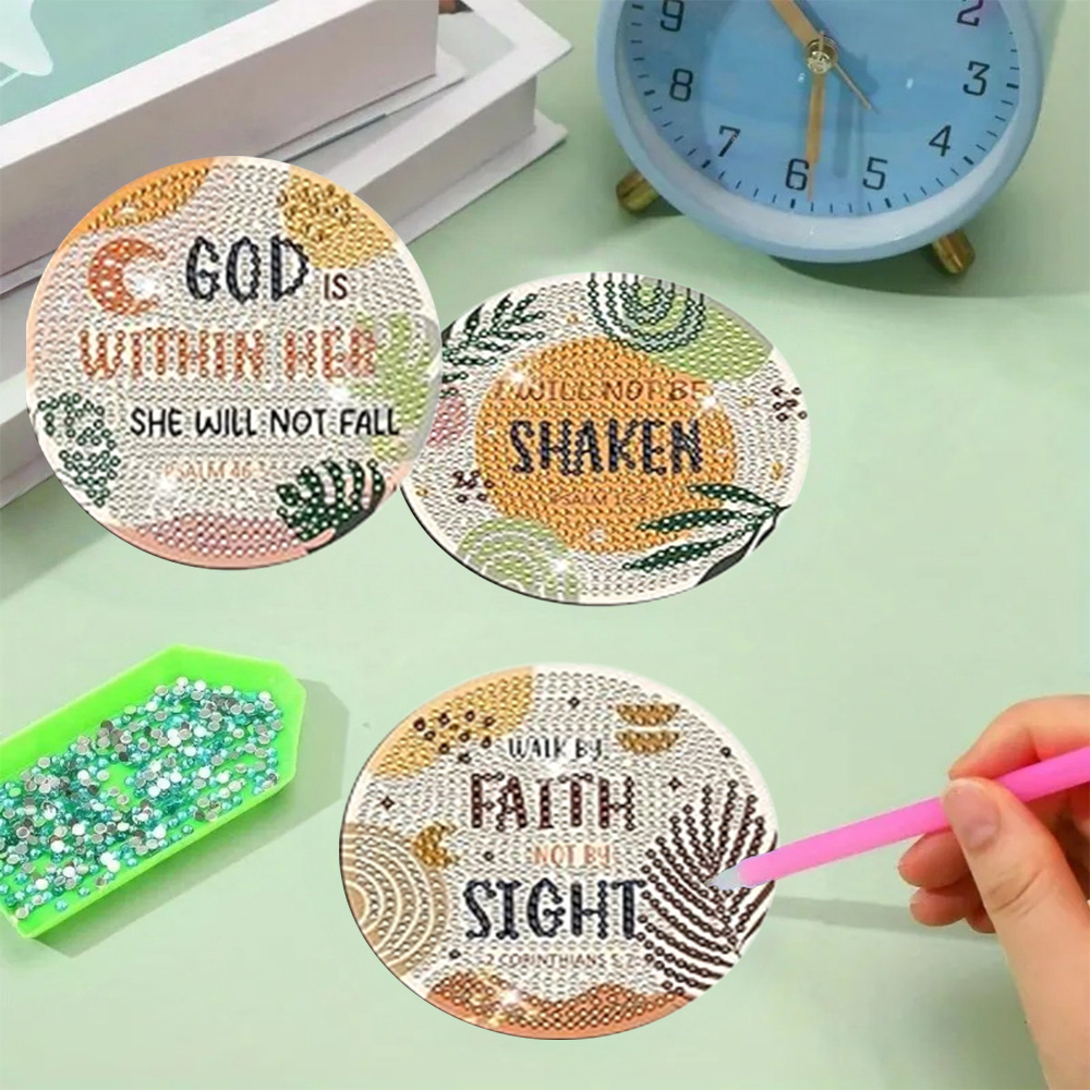8 Pieces/Set Diamond Painting  - Resin Art Design ulasan dan harga