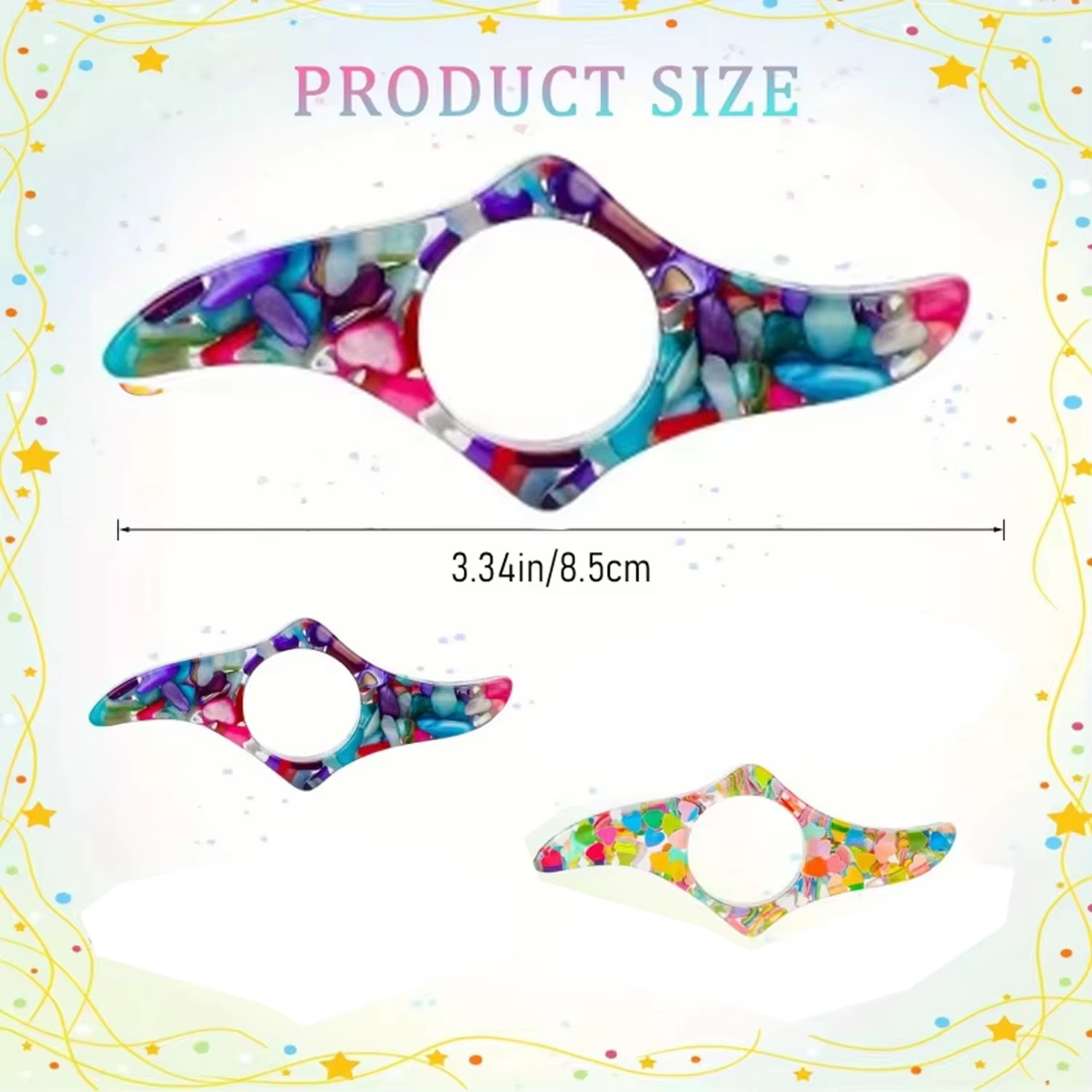 2Pcs Handmade Resin Thumb Page - Resin Art Book ulasan dan harga