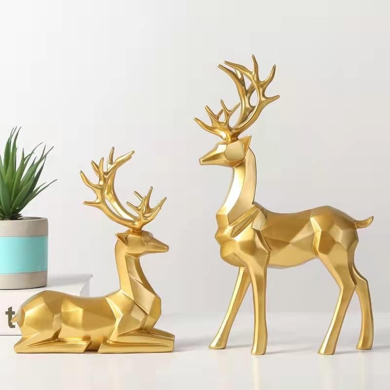 2 Pcs Origami Elk Ornaments Ar - Resin Artist ulasan dan harga