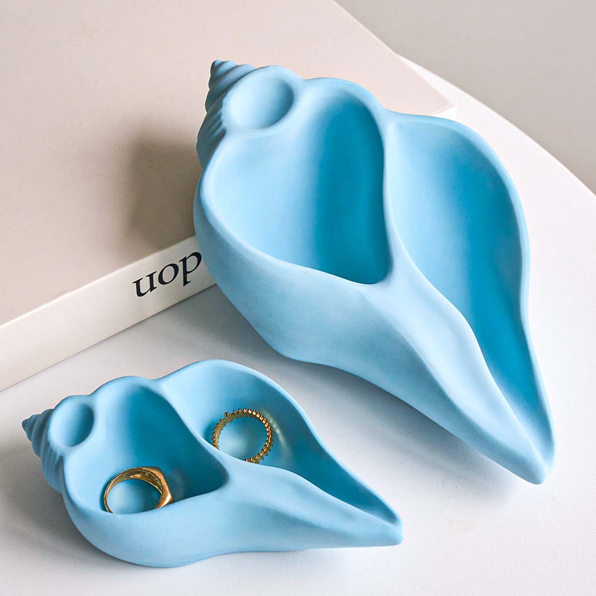 Ocean Conch Shell Candle Cup S - Resin Art Jewellery ulasan dan harga