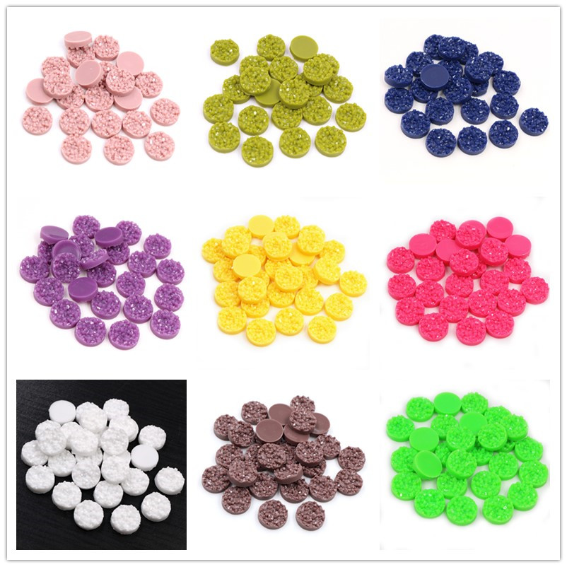 40pcs Resin Druzy Cabochons Do - Resin Art Box ulasan dan harga