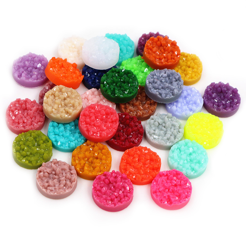 40pcs Resin Druzy Cabochons Do - Resin Art Box ulasan dan harga