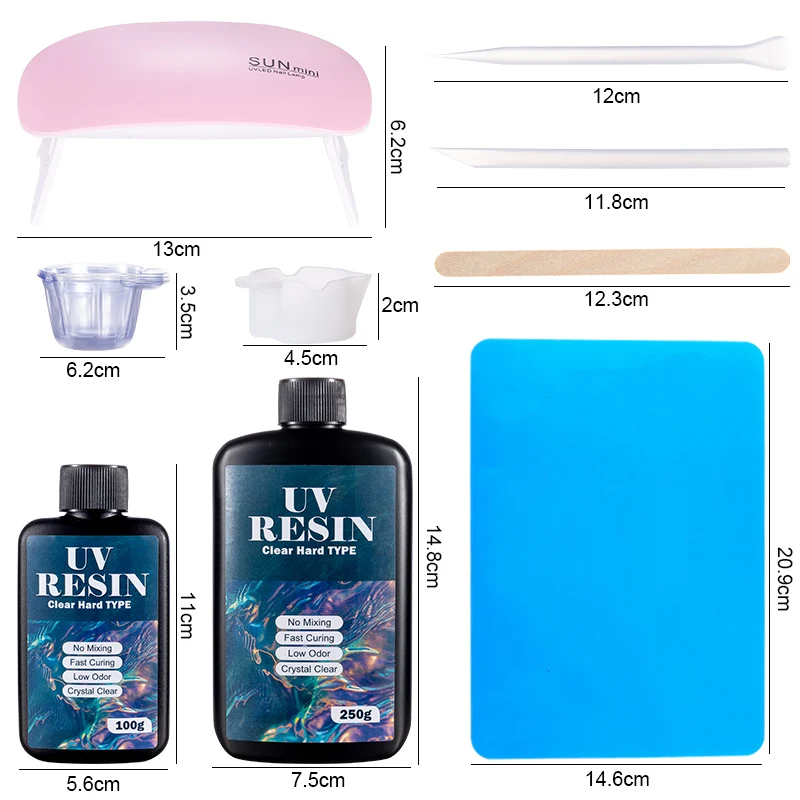 Hard UV Resin Glue Kit Fast Cu - Resin Art Price ulasan dan harga