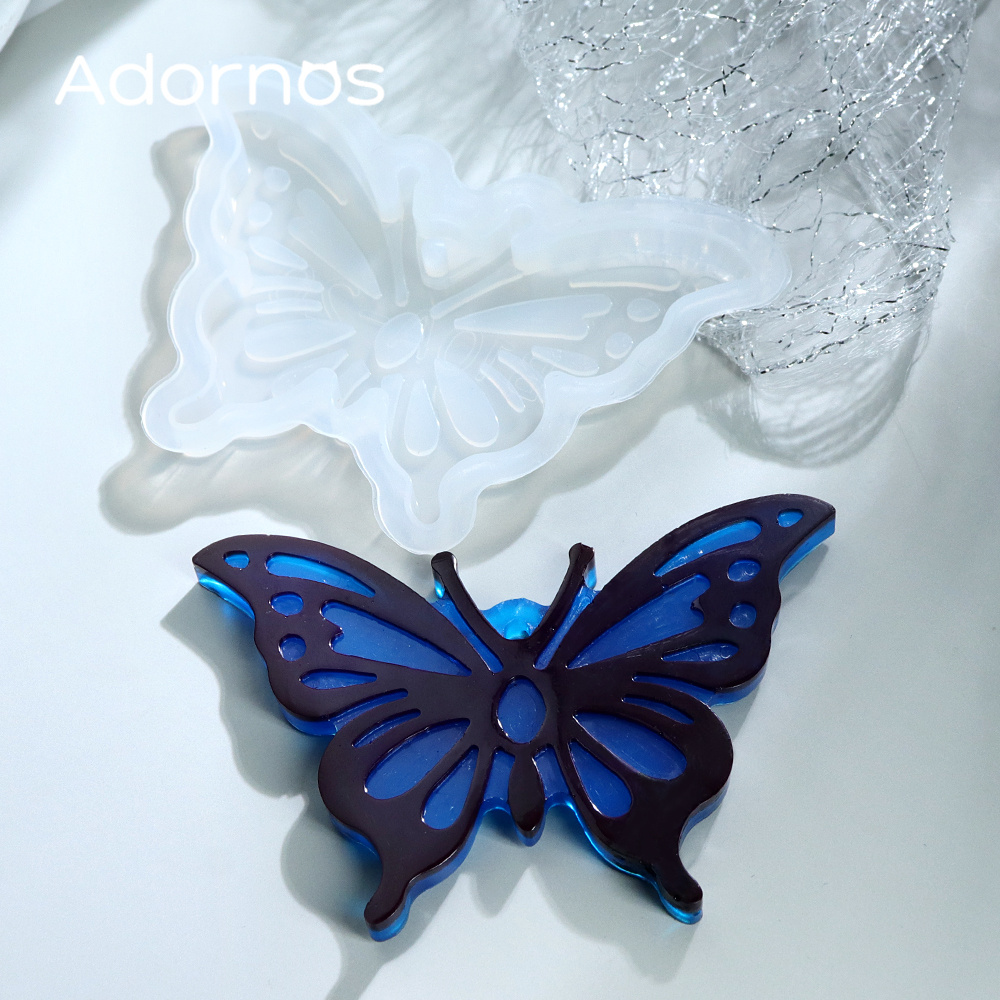1Set Butterfly Keychain Epoxy  - Resin Art Jewellery ulasan dan harga