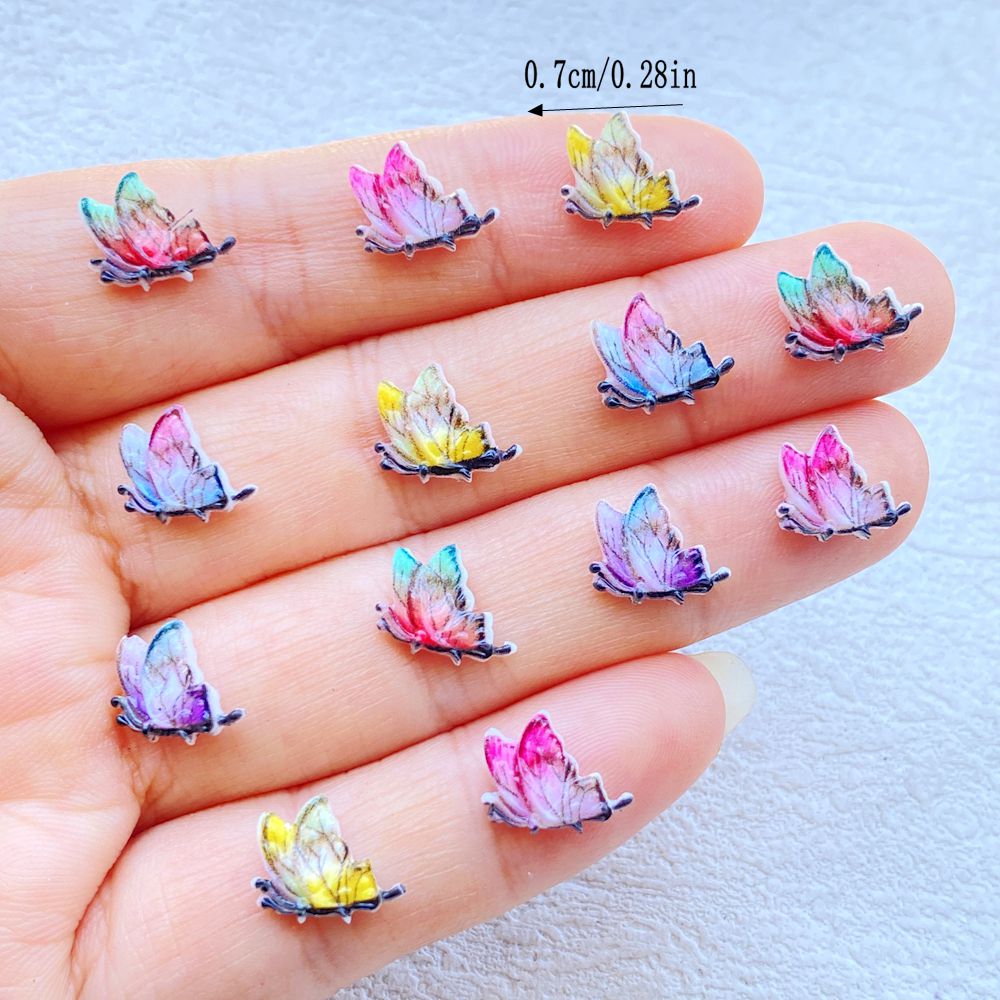 60Pcs Cute Mini Cartoon Colorf - Resin Art Design ulasan dan harga