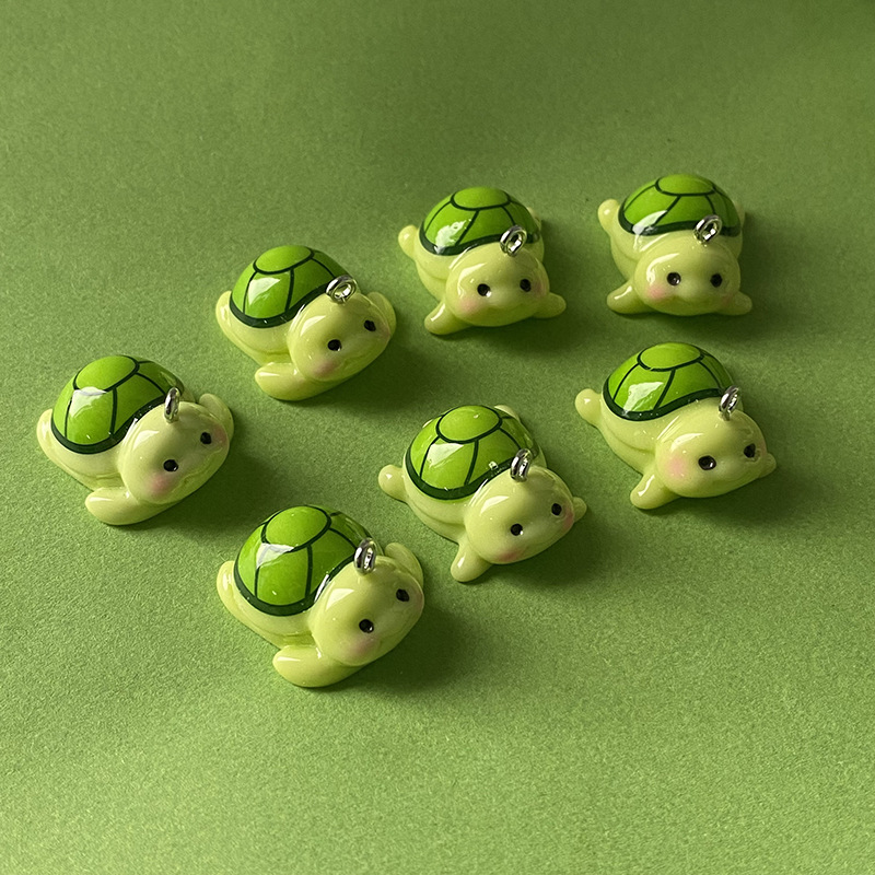 10pcs Funny Green Turtle Resin - Resin Art Box ulasan dan harga