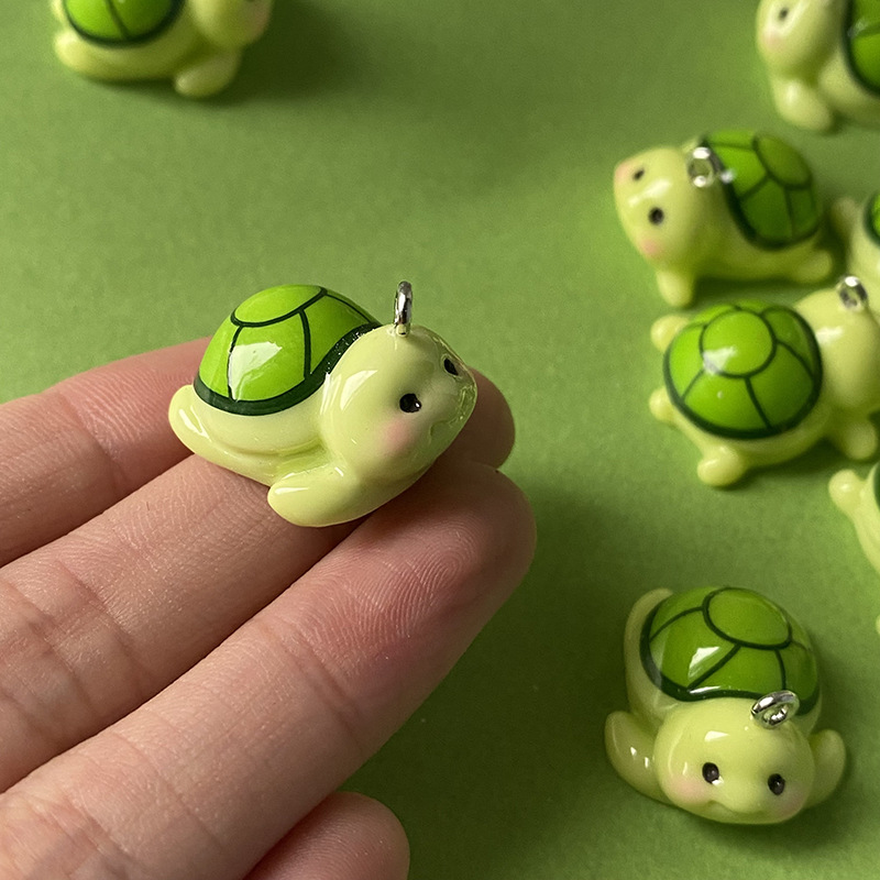 10pcs Funny Green Turtle Resin - Resin Art Box ulasan dan harga