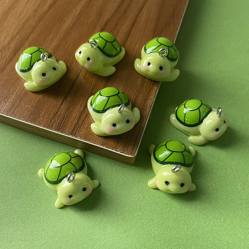 10pcs Funny Green Turtle Resin - Resin Art Box ulasan dan harga