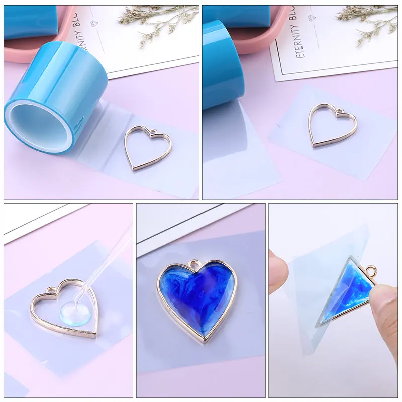 Geometric Shape Metal Epoxy Mo - Resin Art Jewellery ulasan dan harga