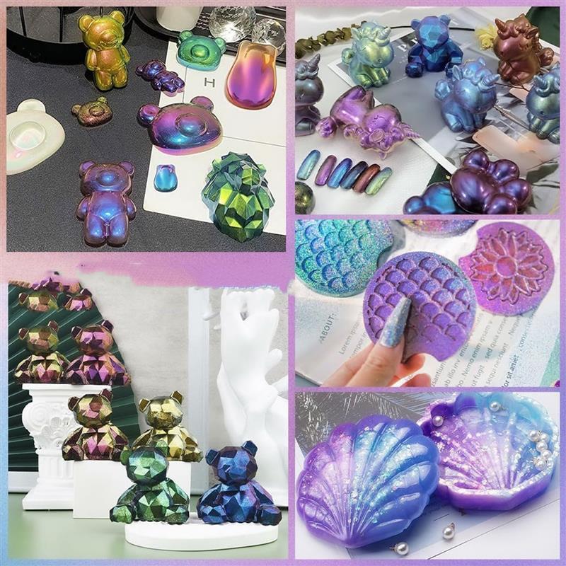 3g Mirror Chameleons Resin Pig - Glitter Powder Resin ulasan dan harga