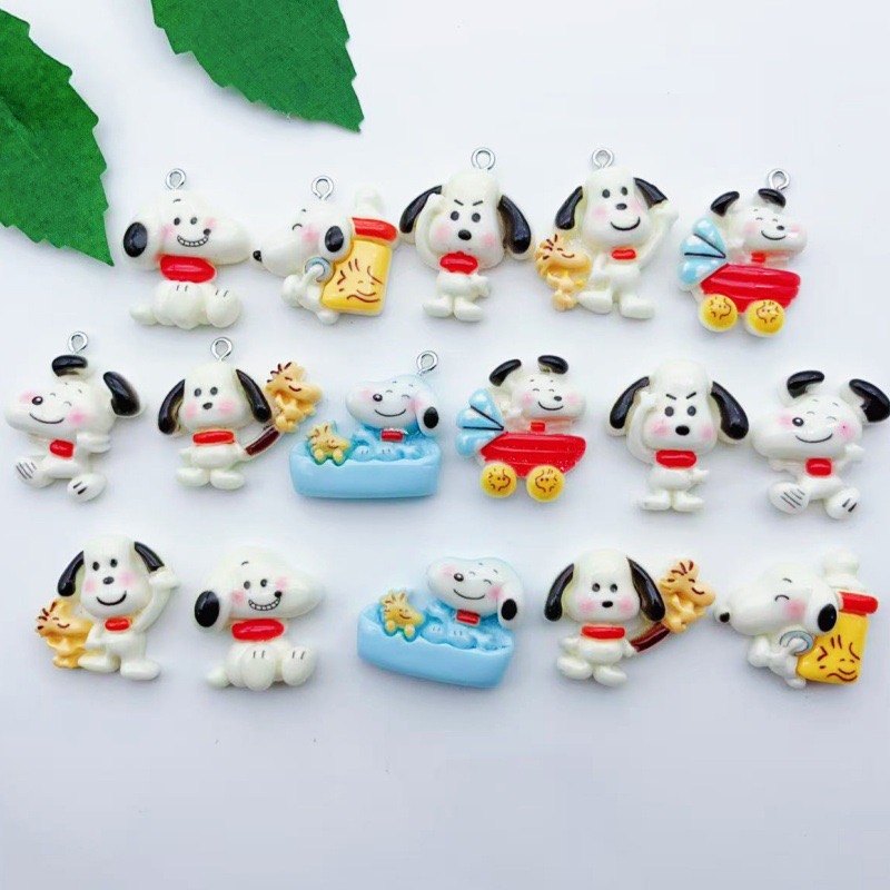 12pcs resin cartoon dog pendan - Resin Art Box ulasan dan harga