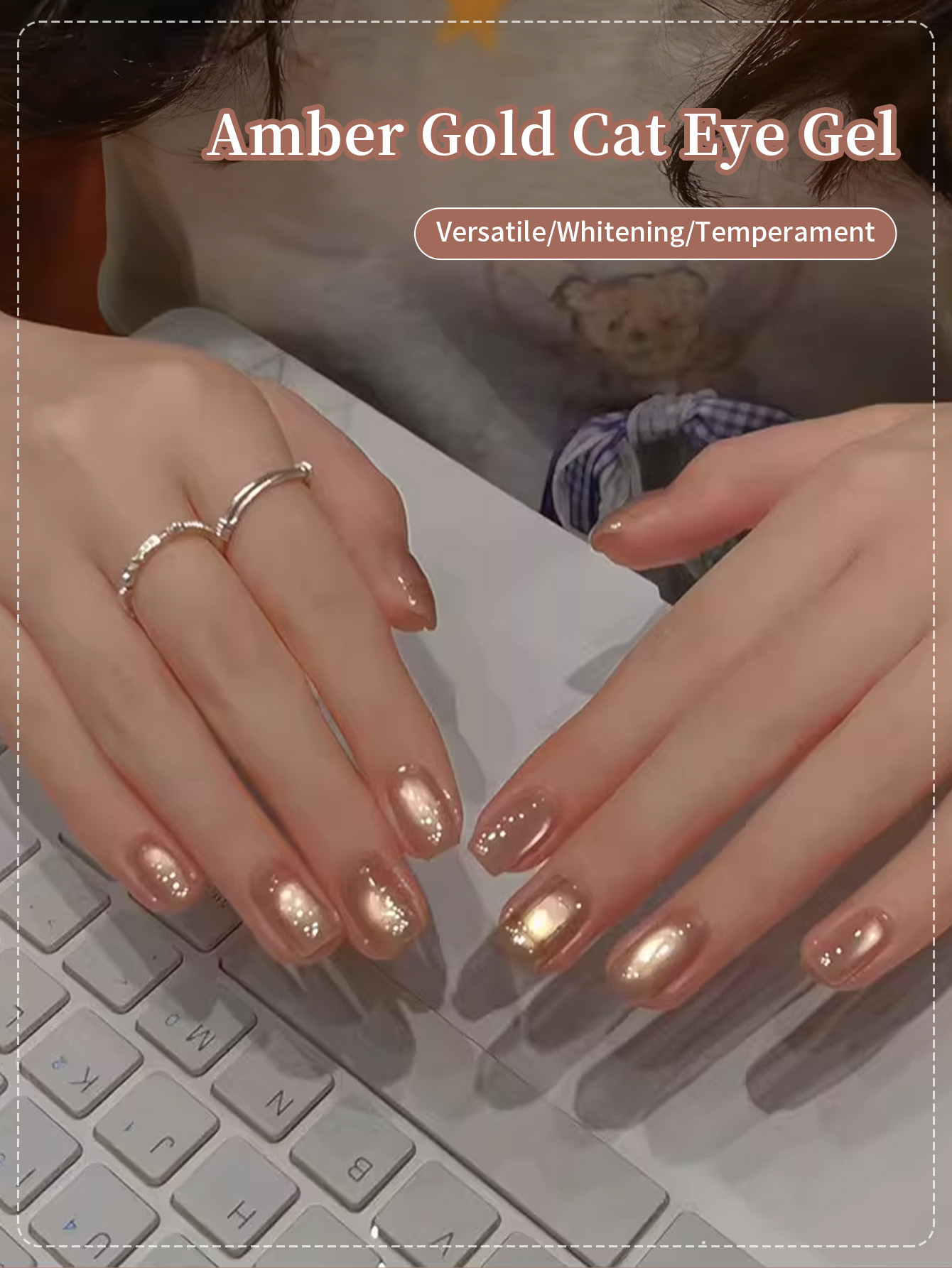 10ML Gold Reflective Glass Bea - Glitter Powder Resin ulasan dan harga