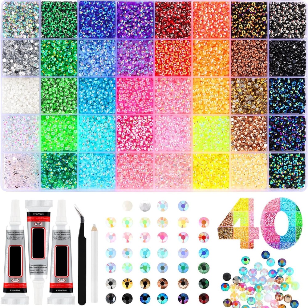 40 Colors Resin Jelly Rhinesto - Resin Art Book ulasan dan harga