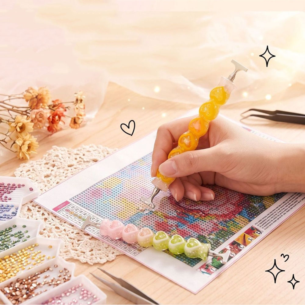 New Heart Shape Diamond Painti - Resin Art Design ulasan dan harga