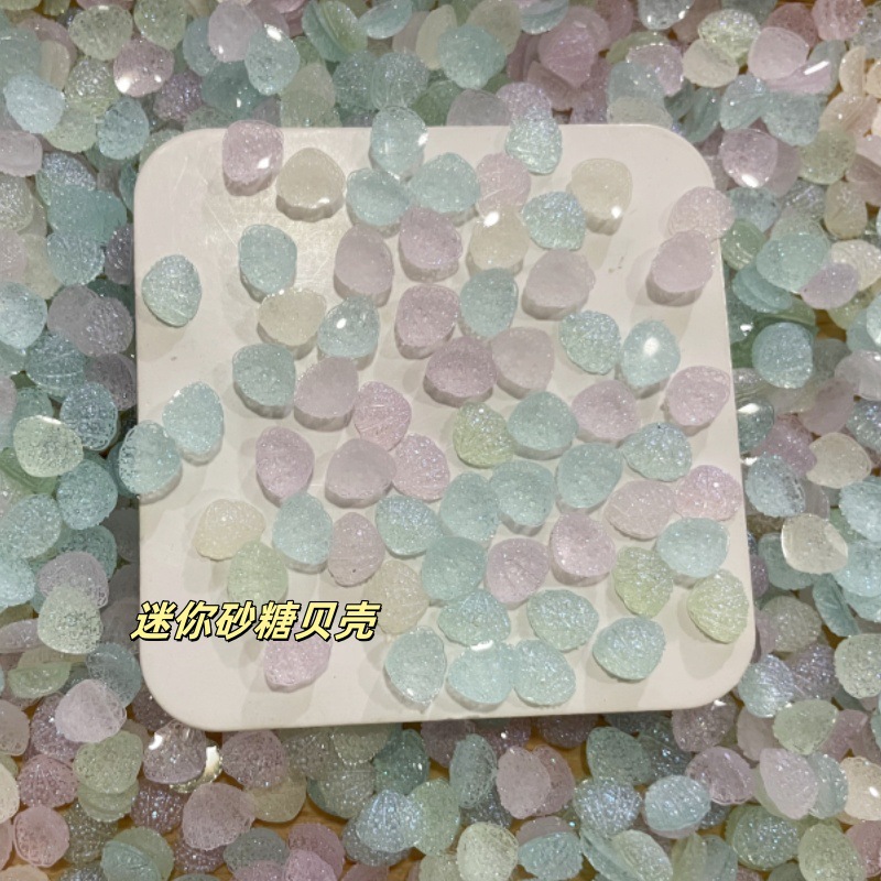 7.7mm Mini Sugar Frosted Shell - Resin Art Price ulasan dan harga