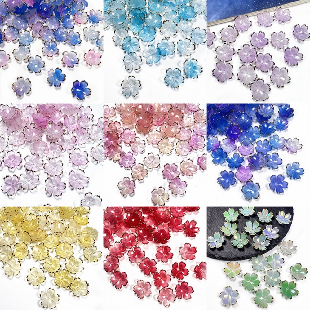 50pcs/lot 19mm Acrylic Cherry  - Resin Art Box ulasan dan harga