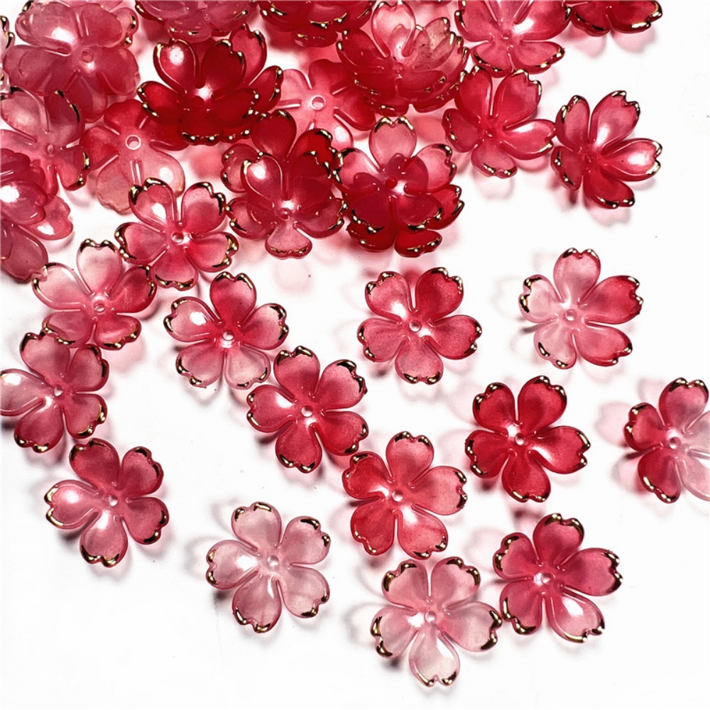 50pcs/lot 19mm Acrylic Cherry  - Resin Art Box ulasan dan harga