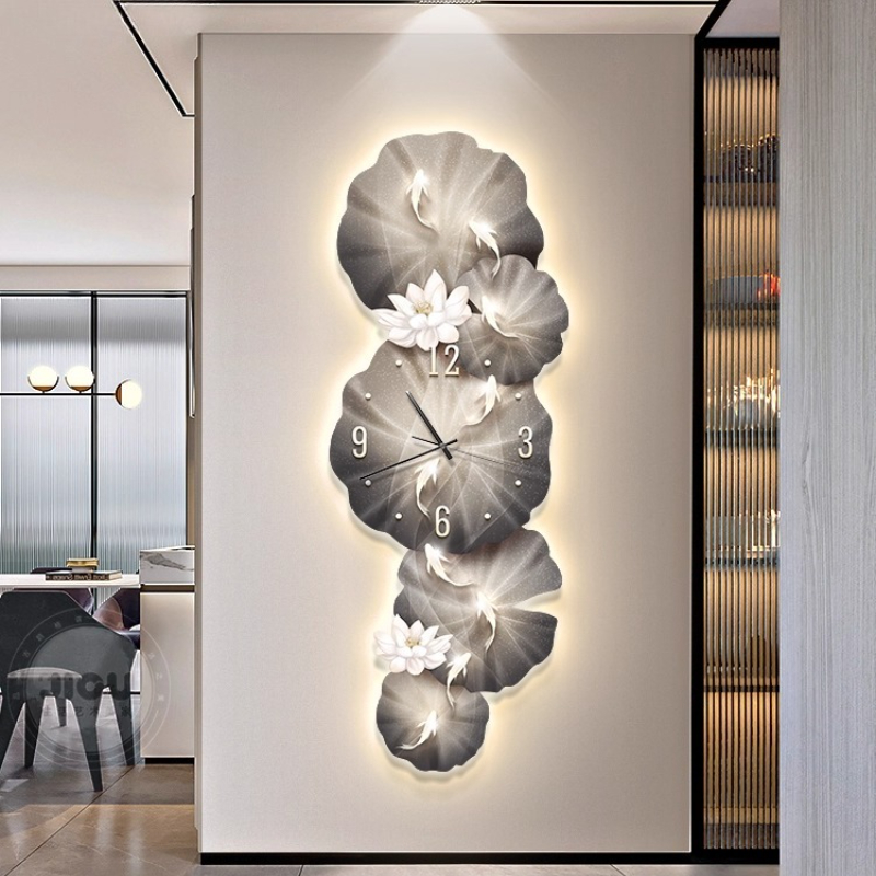 Led Art Mural Wall Clock High  - Resin Art Watch ulasan dan harga