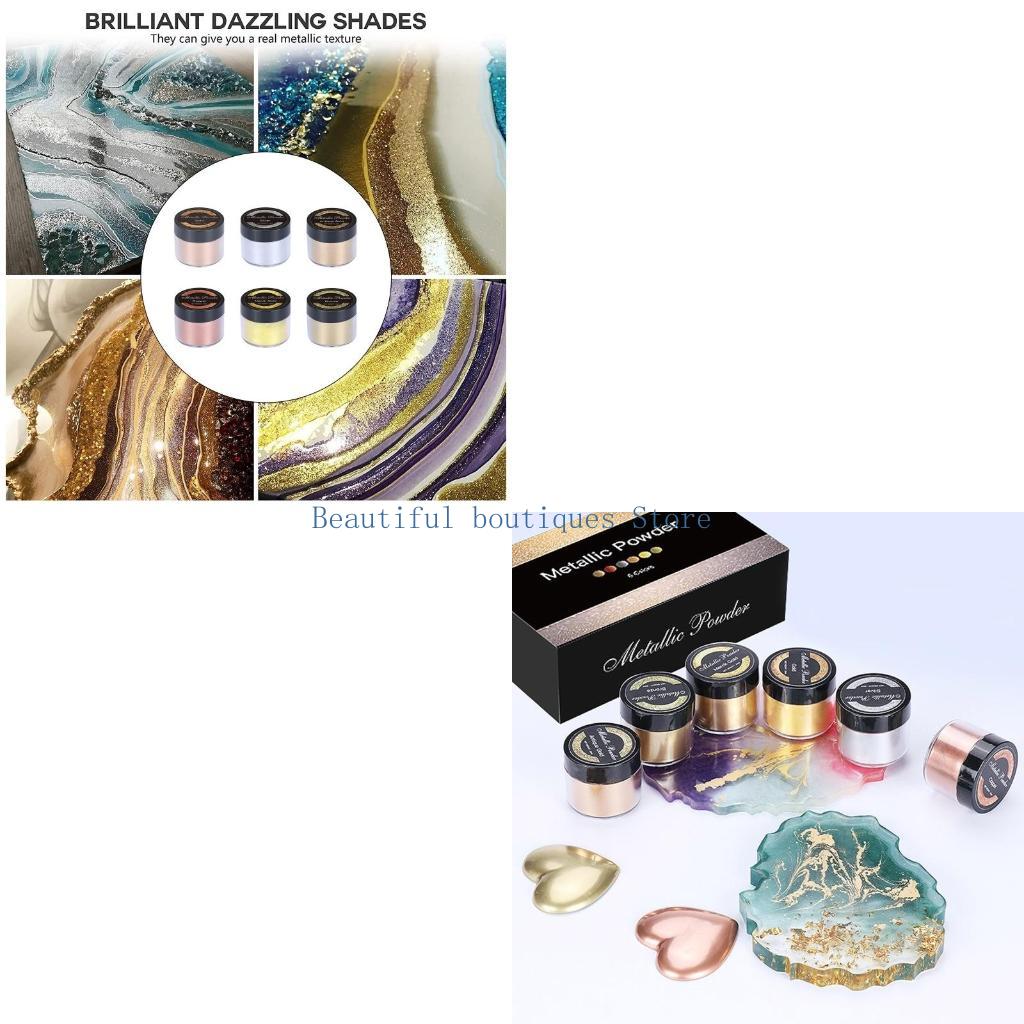 U4LF 4 Colours Soap Dye Glitte - Glitter Powder Resin ulasan dan harga