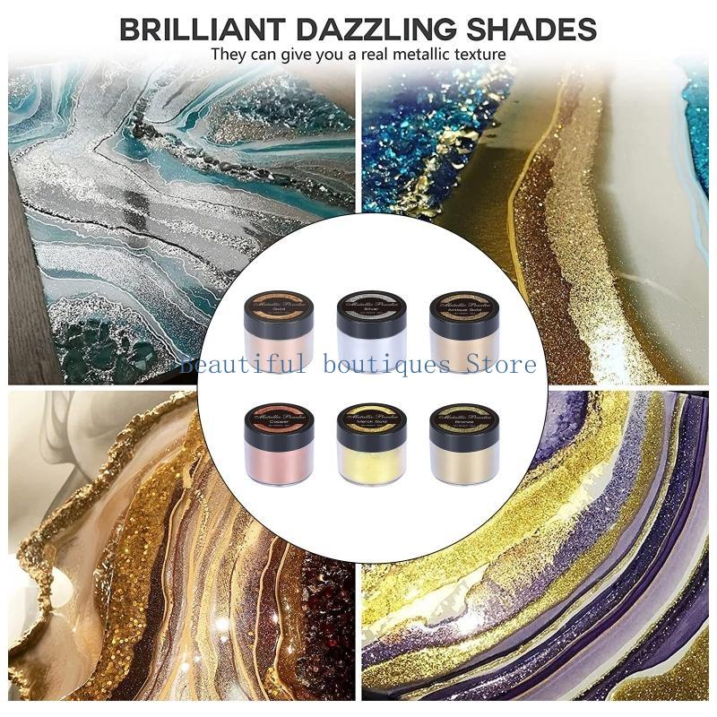 U4LF 4 Colours Soap Dye Glitte - Glitter Powder Resin ulasan dan harga