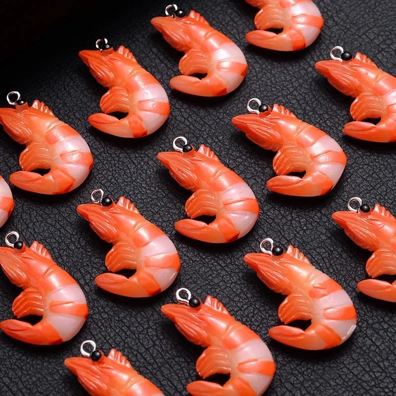 10Pcs 3D Simulated Lobster Shr - Resin Art Box ulasan dan harga