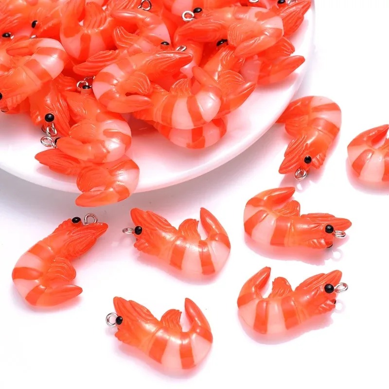10Pcs 3D Simulated Lobster Shr - Resin Art Box ulasan dan harga