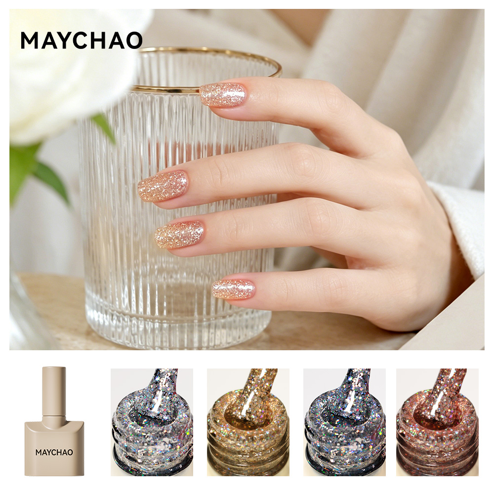 MAYCHAO Cat Eye Magnetic Gel N - Glitter Powder Resin ulasan dan harga