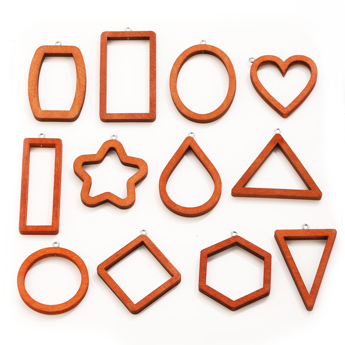 10PCS Triangle Rectangle Wood  - Resin Art Box ulasan dan harga