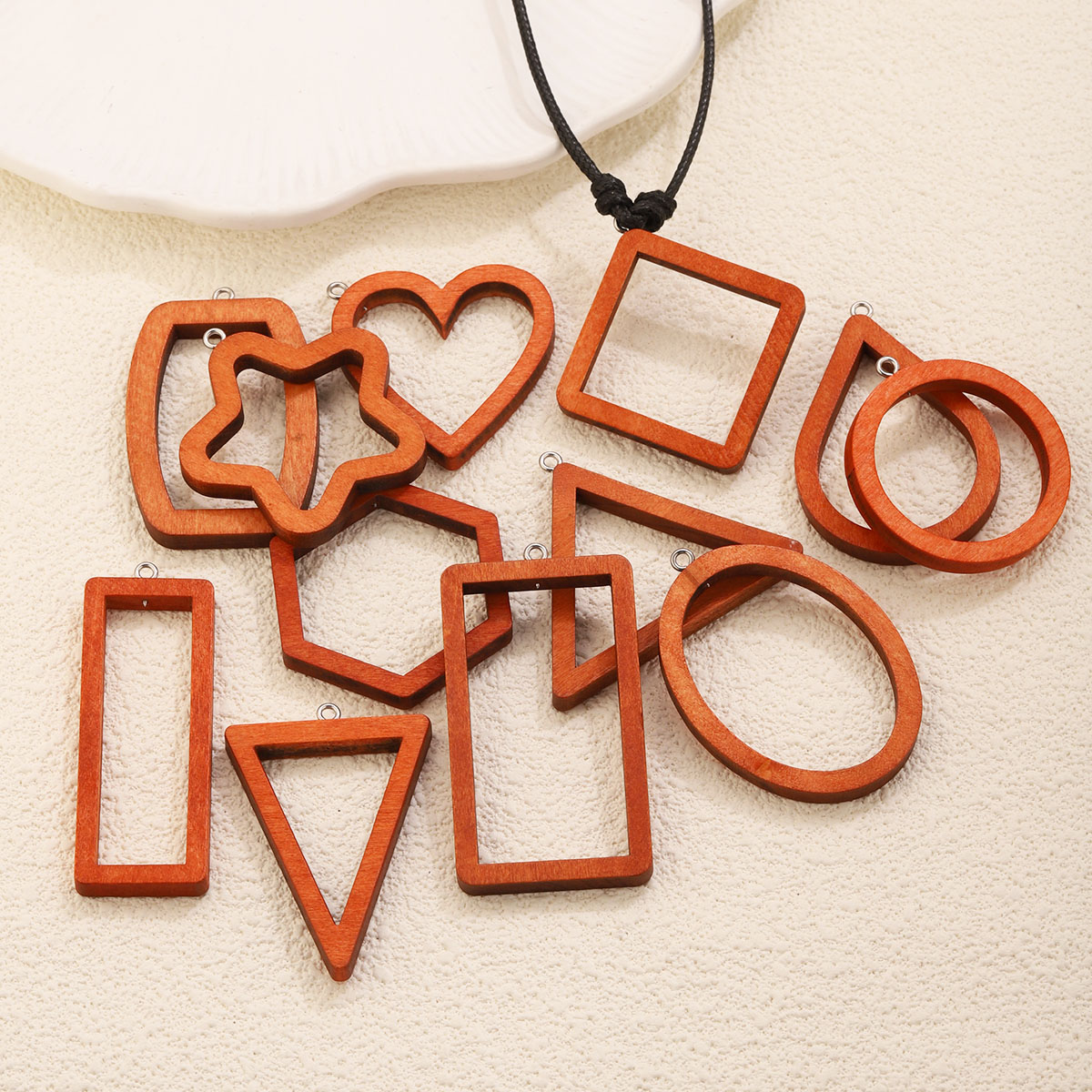 10PCS Triangle Rectangle Wood  - Resin Art Box ulasan dan harga