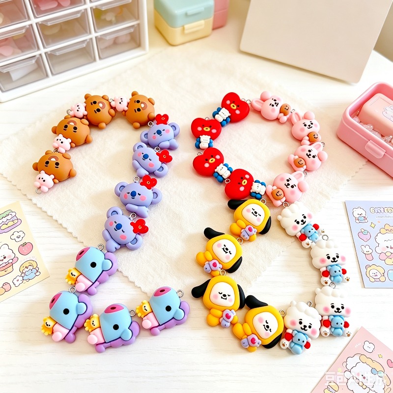 10pcs Kawaii Dog Bunny Cute Re - Resin Art Jewellery ulasan dan harga