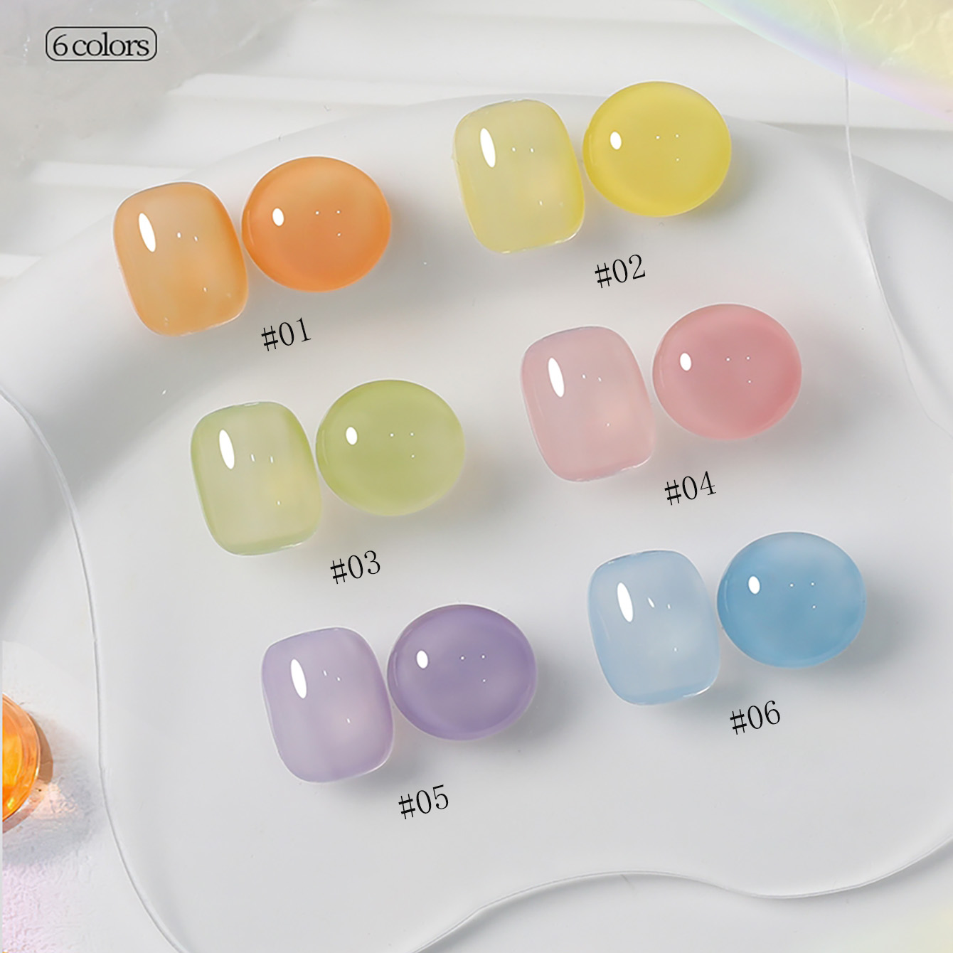 1-6pcs PSK New Macaron Candy O - Resin Art Price ulasan dan harga
