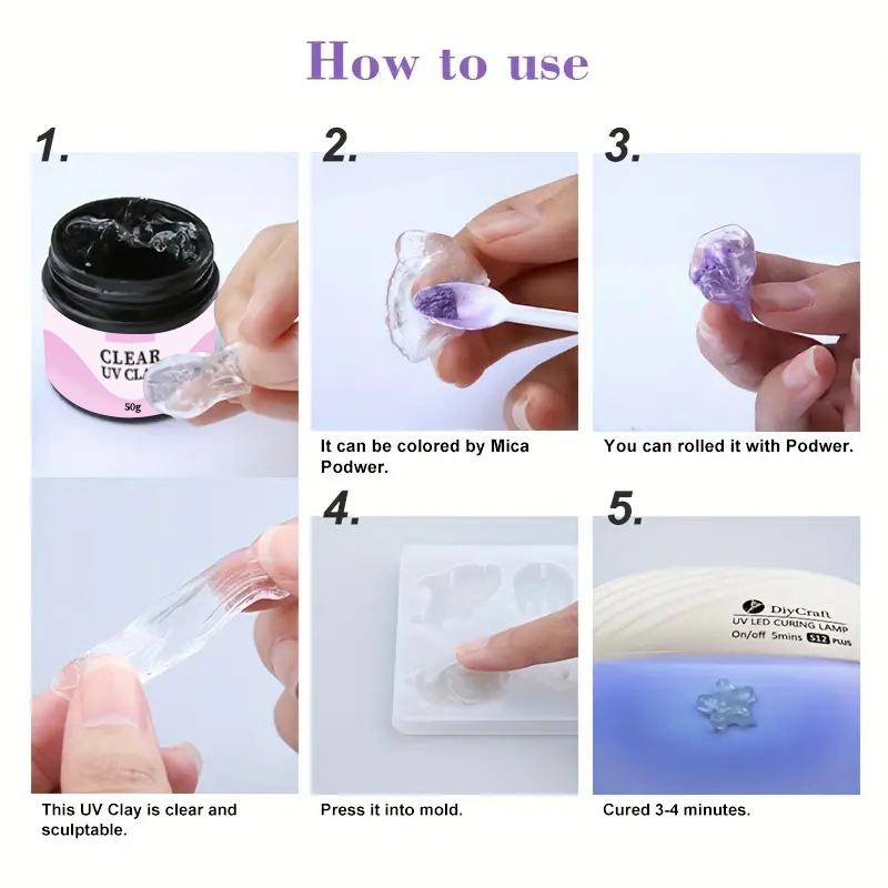 UV Clay Clear Polymer Resin fo - Resin Art Jewellery ulasan dan harga