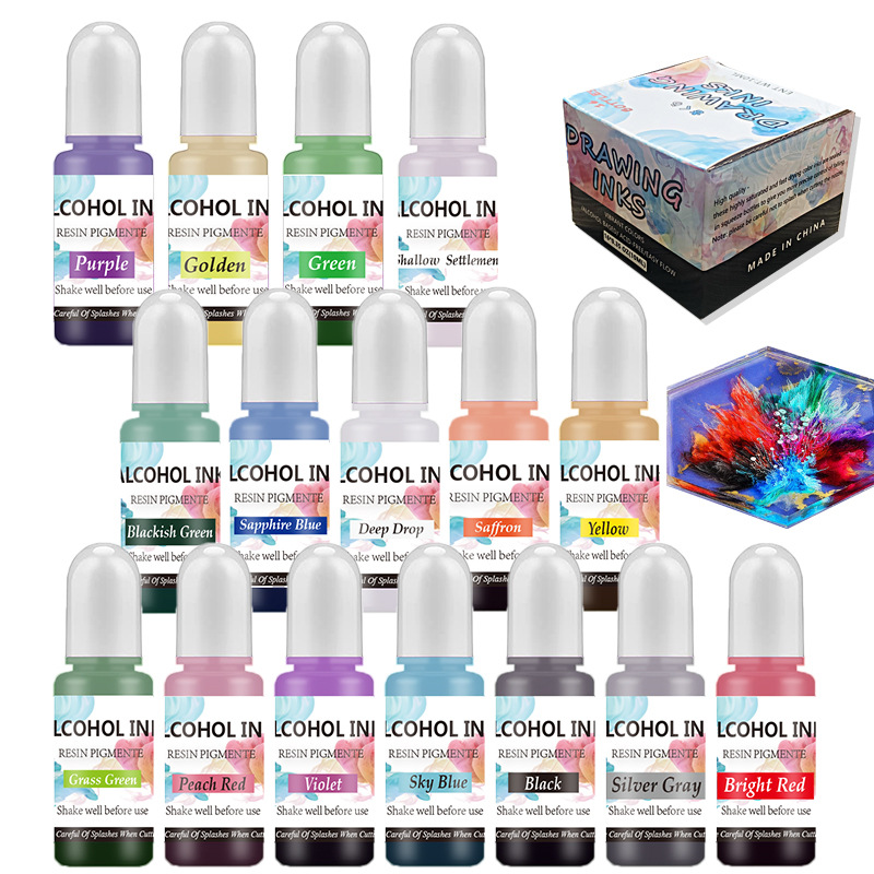 A Set Ink Alcohol Resin Pigmen - Resin Art Jewellery ulasan dan harga