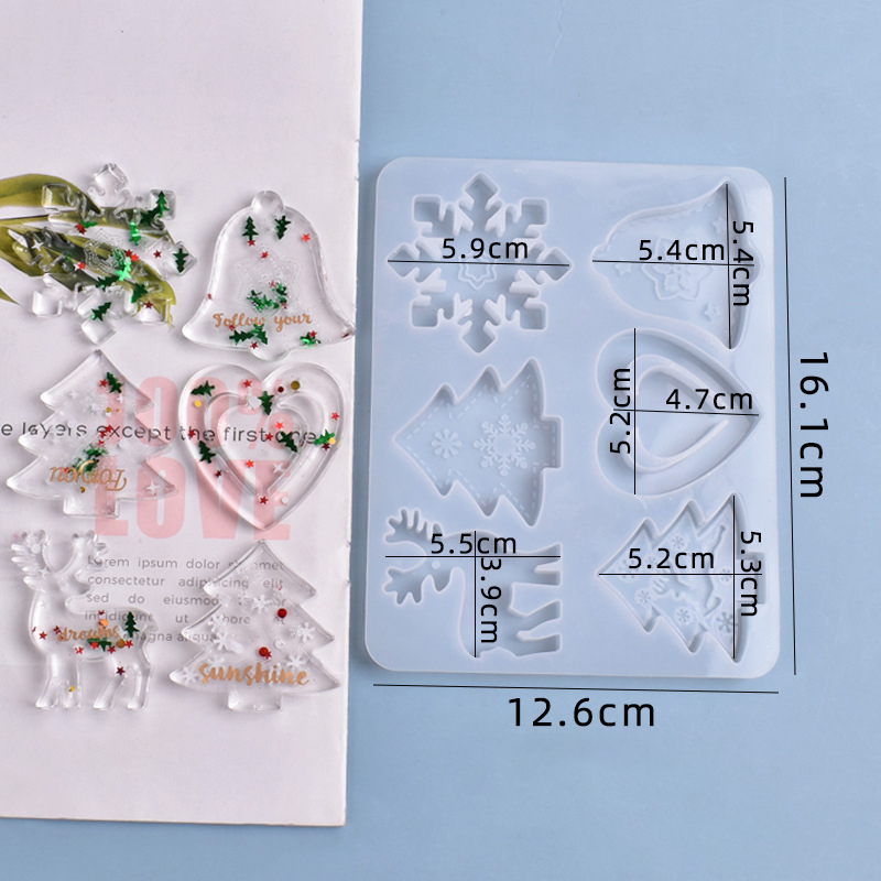 Christmas Mold DIY Resin Cryst - Resin Art Jewellery ulasan dan harga